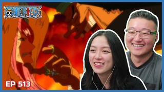 CHAOS IN THE NEW WORLD?? BLACKBEARD 😡 | One Piece Episode 513 Couples Reaction & Discussion