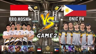 ONIC PH vs RRQ HOSHI [Game 2] | M3 Playoffs Day 5 | MLBB World Championship 2021 | MLBB