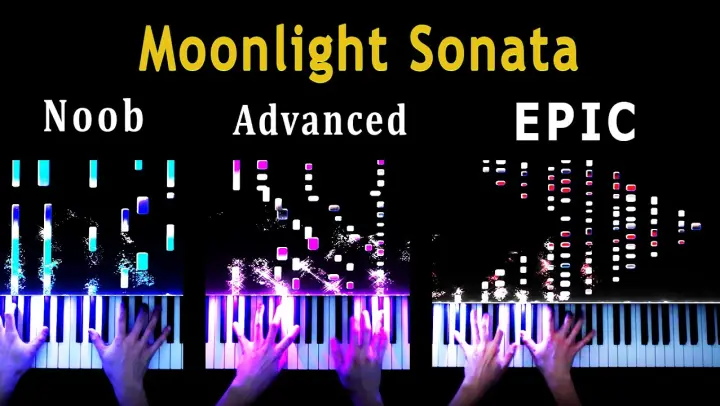 5 Levels of Moonlight Sonata: Noob to Epic