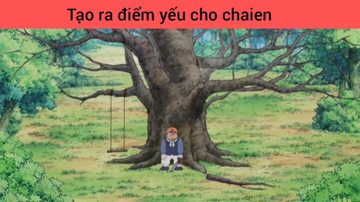 Chaien ngồi dưới gốc cây
