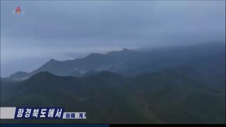 Construções rurais na província de Hamgyong Norte