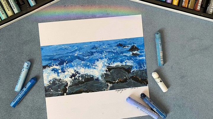 [Life] Oil Pastel Drawing