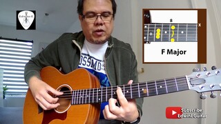 F Chord Guitar Lesson - Variations on Fret Board by Edwin-E