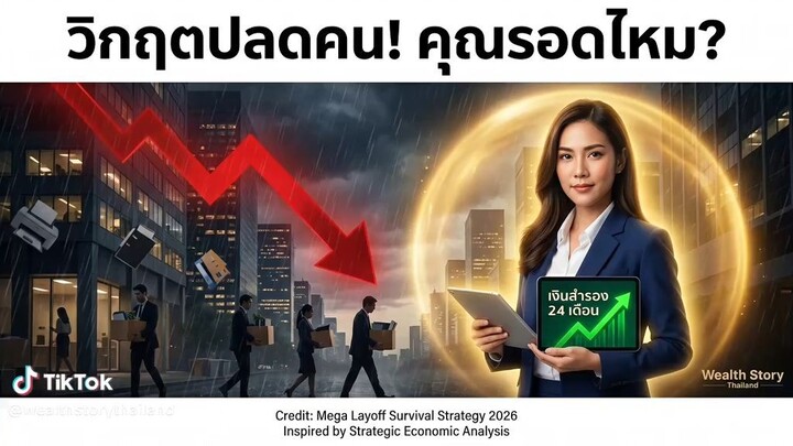เลิกประมาทก่อนตกงานไม่รู้ตัว! แฉทางรอดในยุค Mega Layoff ปี 2026 ที่ AI และสงครามกำลังจัดการคุณ 💡
