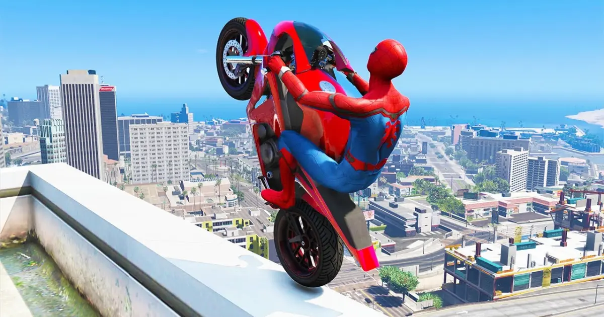 GTA 5 Spiderman Epic Jumps #7 ( Spider-Man Stunts & Fails ) - Bilibili