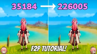 C0 Yae Miko 35k To 226k F2P Nuking Tutorial {Genshin Impact}