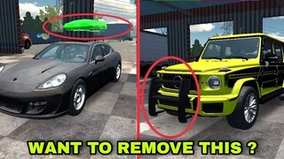 how to remove po ski box & push bar without using GG car parking multiplayer new update