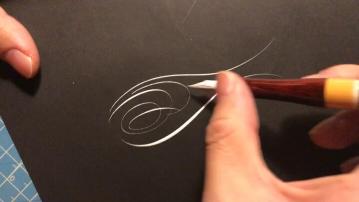 Common Wing Drawing Techniques in OF / Offhand Flourishing / Calligraphy