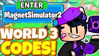 *🌍WORLD 3* UPDATE OP CODES! In Roblox Magnet Simulator 2🧲 🌍World 3 Update