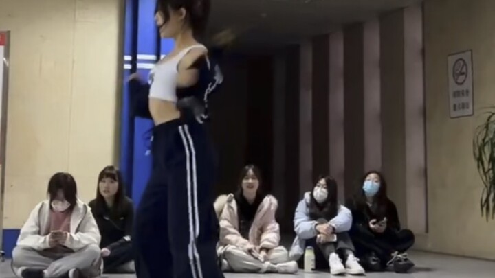 The pure girl won the dance club exam