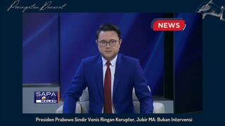 Presiden prabowo singgung vonis ringan koruptor