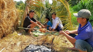 Gà nướng ngoài ruộng | Cuộc sống Nhật | ÚT ĐẠT #145