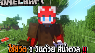 มายคราฟใช้ชีวิต 1 วัน ด้วยสีน้ำตาล !!