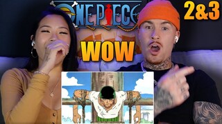 "HE LOOKS THE EXACT SAME!" 😱 First Time Watching One Piece Anime! Ep 2-3
