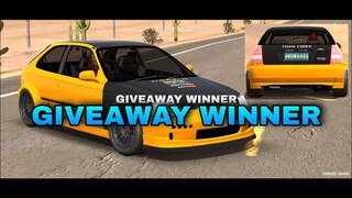 Giveaway Winner!!! Car Parking Multiplayer New Update