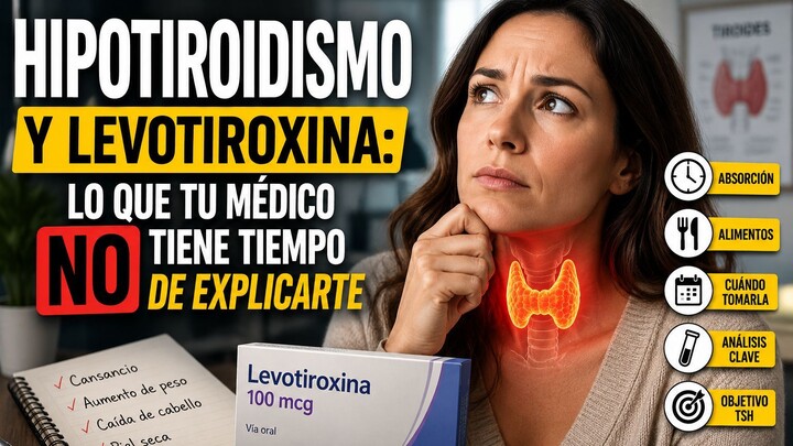 Hipotiroidismo y levotiroxina: Lo que tu médico no tiene tiempo de explicarte.