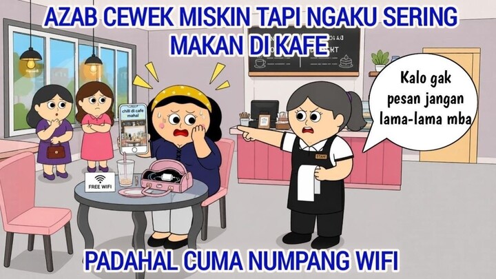 AZAB CEWEK MISKIN TAPI NGAKU SERING MAKAN DI KAFE MAHAL PADAHAL CUMA NUMPANG WIF