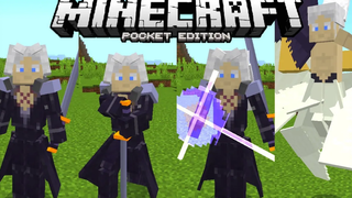 แจก+รีวิว โคตรเจ๋ง!! แอดออนเซฟีรอธ จากไฟนอลแฟนตาซี ใช้พลังได้ โหดมากๆ Sephiroth Addon Minecraft PE
