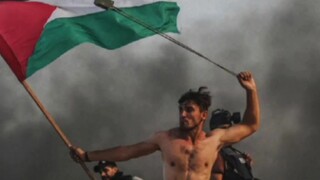 استخدم المتظاهرون لغة الإشارة للاحتجاج من أجل فلسطين في جلسة الاستماع. الصمت أبلغ من الكلام.