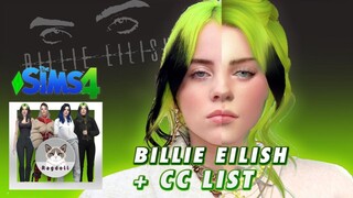 SIMS 4 | CAS | Billie Eilish 😈💚 Satisfying CC build + CC