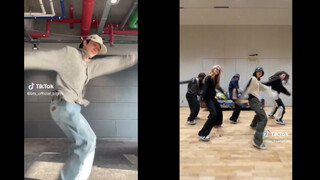 锡锡点赞和留言的Run BTS翻跳对比