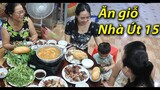 Ăn giỗ nhà Dì Út 15 - Thử món giò heo quay giòn - Nam Việt