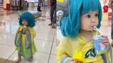 The little girl COS Cai Wenji went to the shopping mall, and passersby were "cute": "returning milk"