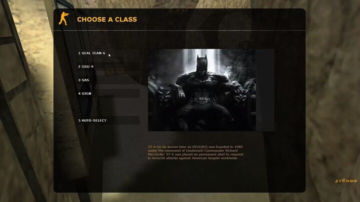 Counter-Strike 1.6 Superhero Edition - cs_militia - CT Forces - Seal Team 6 - Rifles