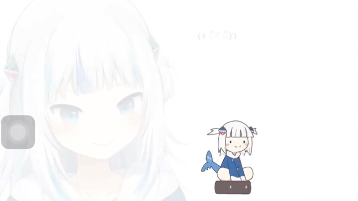 Little Shark fell off his chair when the show was off [GawrGuar]