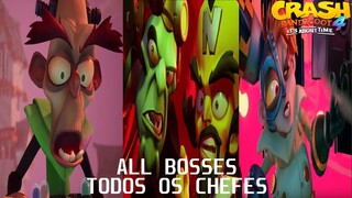 Crash Bandicoot 4: It's About Time | Todos Os Chefes/All Bosses + Cutscenes