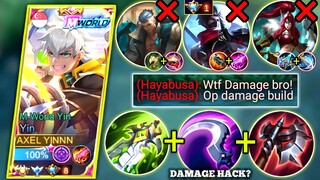 YIN VS FAST HAND HAYABUSA AND TANKY FREDRINN IN SIDELANE | YIN BEST BUILD & EMBLEM | MOBILE LEGENDS