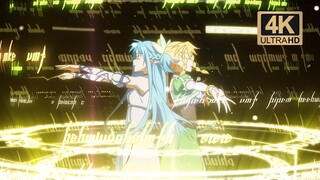 [4K60FPS]『ซอร์ดอาร์ตออนไลน์ II』-Courage/โทมัตสึ ฮารุกะ—อนิเมะแบบไม่มีคำบรรยาย ฟังเพลิน