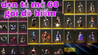Garena Free Fire| #209 Dọn Tủ Mở 60 Full 60 Gói Đồ Hiếm @soái lang thang