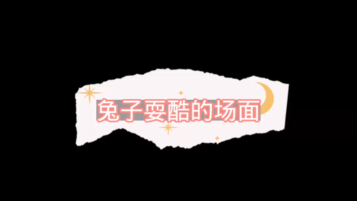 那年那兔那些事：兔子耍酷的场面！