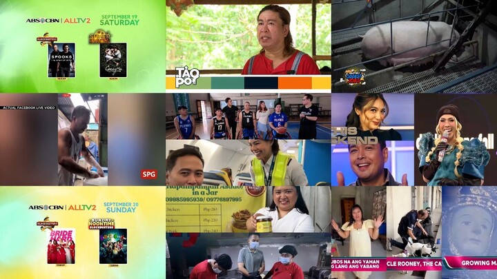ABS-CBN sa ALLTV2 Commercial Break September 19 & 20, 2026 (Weekend Saturday & Sunday)