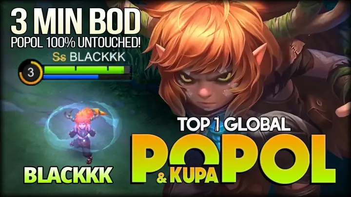 3 Minutes Blade of Despair! BLACKKK Top 1 Global Popol & Kupa - Mobile Legends: Bang Bang