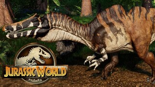 2 Irritator & 2 Ichthyovenator Breakout & Fight - Jurassic World Evolution Mods (4K 60FPS)