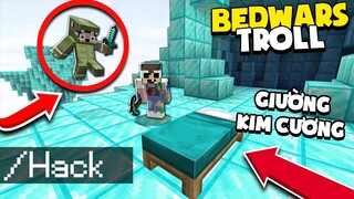 KHANGG HACK TROLL BEDWARS TẤT CẢ THÀNH BLOCK KIM CƯƠNG CÙNG NOOB TEAM *BEDWAR BLOCK KIM CƯƠNG HACKER