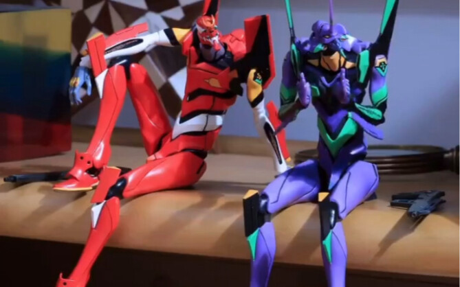 อาจารย์ชาวญี่ปุ่นสร้างแอนิเมชั่นสต็อปโมชั่นของ EVA Unit 2 และ Unit 0