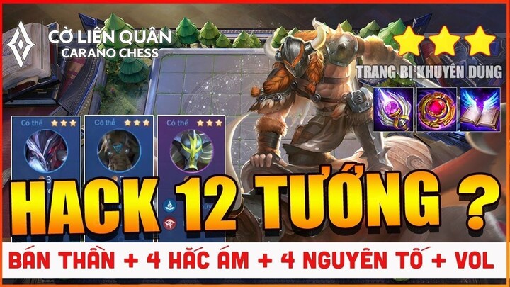 Đội Hình CỜ LIÊN QUÂN Hệ BÁN THẦN Kết Hợp Cùng 4 NGUYÊN TỐ và 4 HẮC ÁM Có Cả VOLKATH
