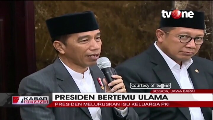 Bertemu Ulama, Presiden Jokowi Kembali Membantah Isu Antek Asing Hingga Keluarga PKI