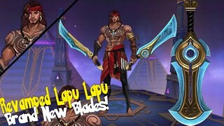 REVAMPED LAPU LAPU NEW DESIGN! MORE HANDSOME AND NEW SWORDS! MOBILE LEGENDS REVAMPED LAPU LAPU MLBB!