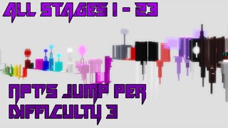 Npt's Jump Per Difficulty 3 [All Stages 1-23] (ROBLOX Obby)