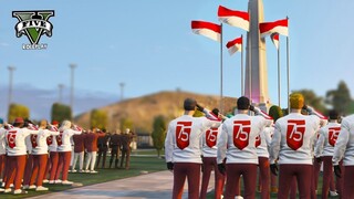 UPACARA BENDERA 17 AGUSTUS 2020 HUT RI 75 !! GTA V ROLEPLAY