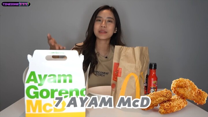 GILA PEDES BANGET!!! MUKBANG 7 AYAM MCD + SAOS SAMYANG!!!