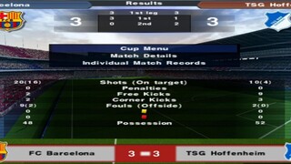KONAMI CUP™ 2013/2014 |FC BARCELONA vs TSG HOFFENHEIM| (ROUND-3 MATCH 1-2) SEMIFINAL~LEG1