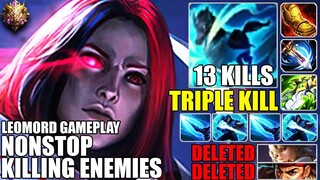 NONSTOP KILLING ENEMIES | TRIPLE KILL LEOMORD 13/1