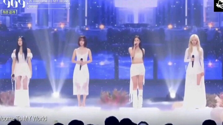 All microphones turned on and off! aespa's pre-release song "welcome to my world"