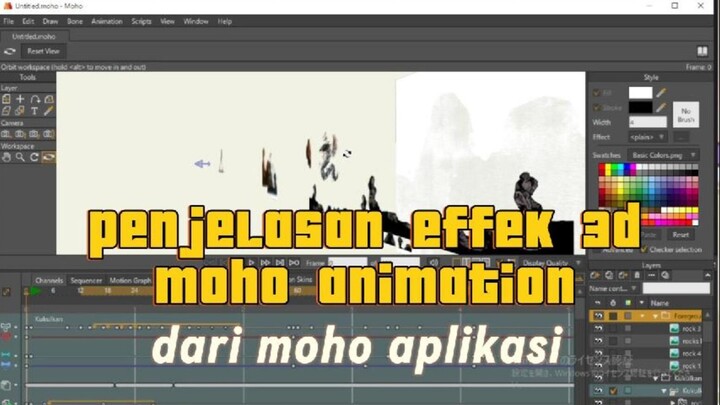 penjelasan effek 3d moho animation sederhana