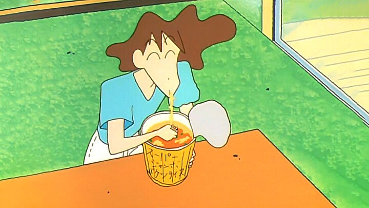 【Serial Lama Crayon Shin-chan】Seorang diri, seember besar mie instan, menikmati kelezatan kesepian i